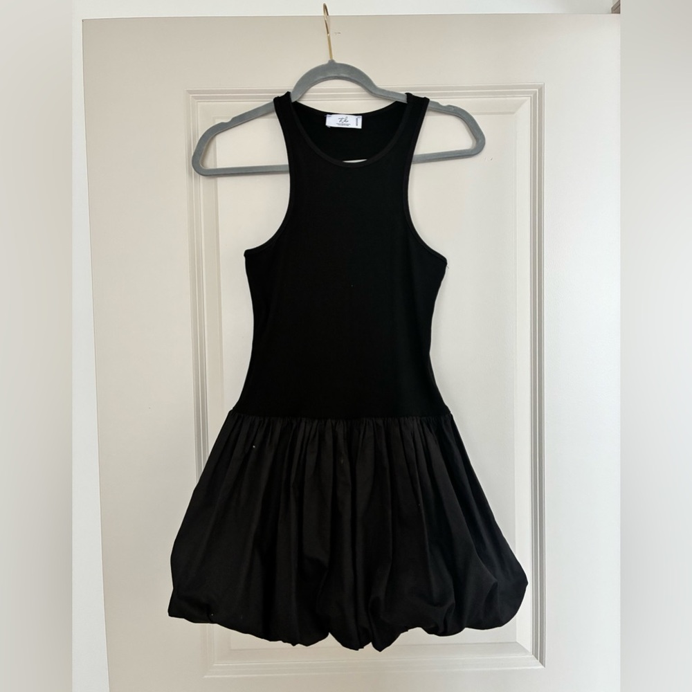 Black Mini Bubble Dress